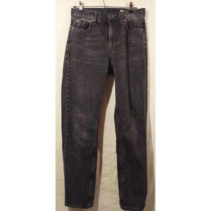 ZW Collection (Zara Woman) faded black, straight-leg jeans
